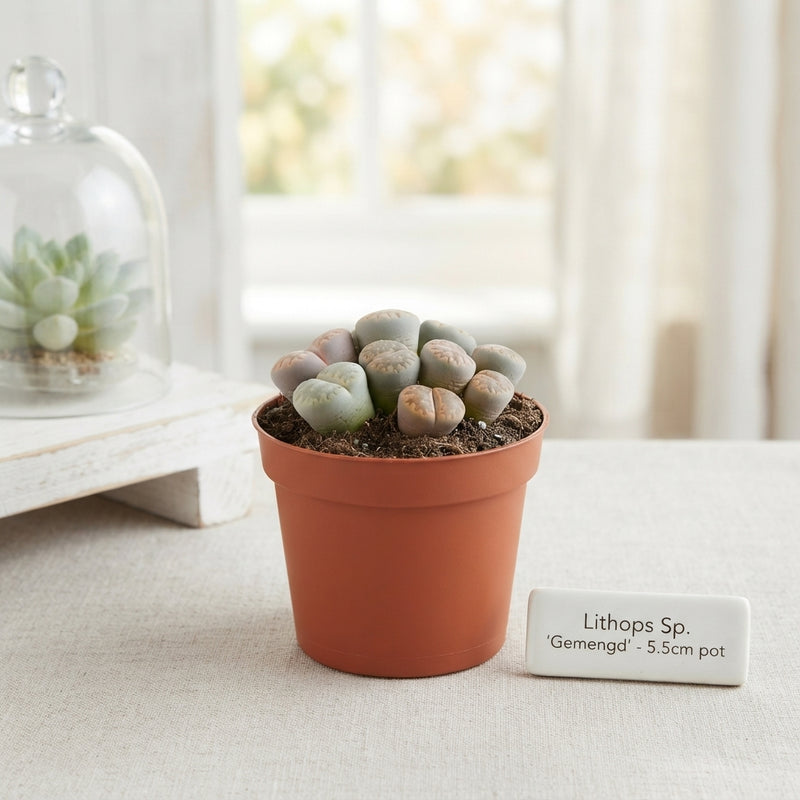 Mixed Lithops Living Stones – 5.5cm Pot