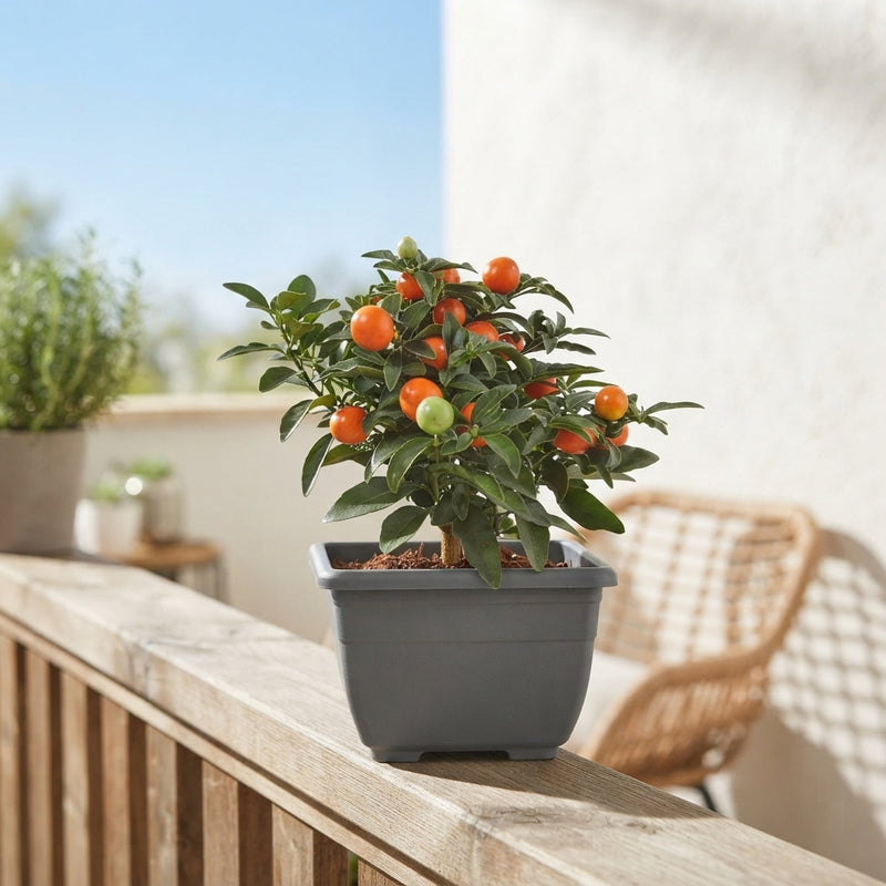 Balcony Plant Arrangement – 27cm Plastic Pot