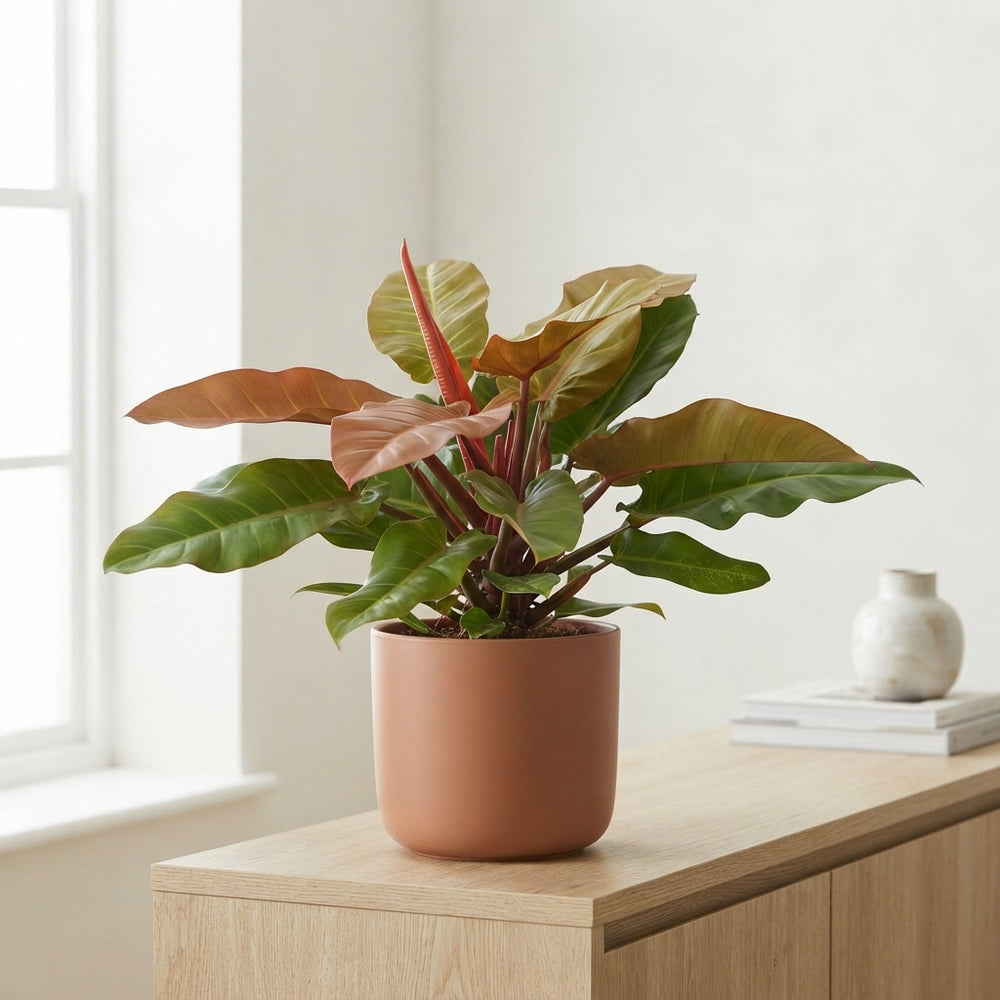 Philodendron Prince of Orange – 27cm Pot, 80cm Tall