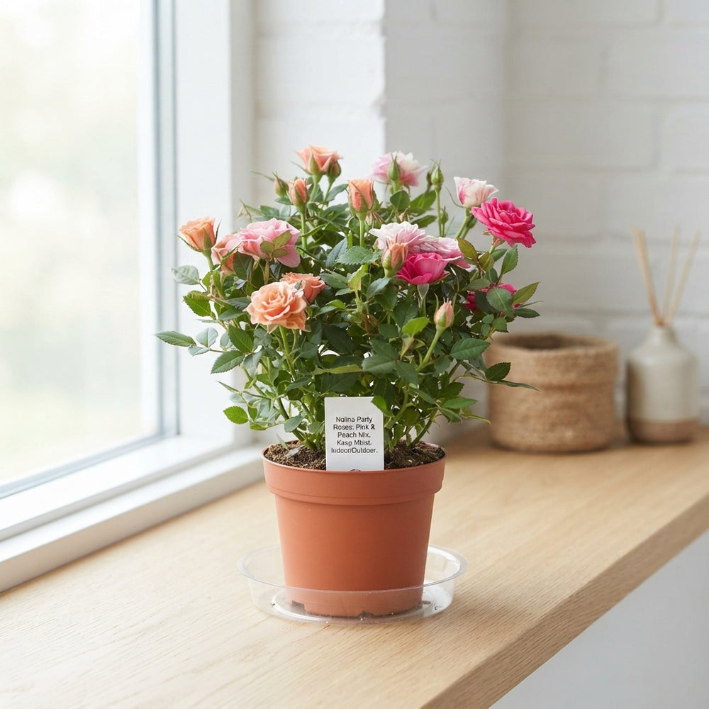 Mixed Rose Plant – 7cm Pot, Approx. 20cm High