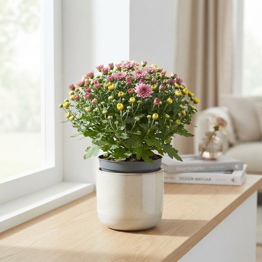 Mixed Chrysanthemum (Chrysanthemum indicum) – 13cm Pot