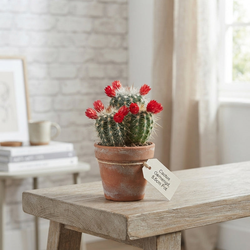 Mixed Cacti and Strawflower Display – 5.5cm Pots
