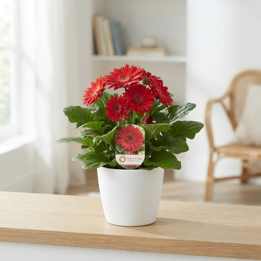 Mixed Gerbera Plants (Gerbera) – 12cm Pot