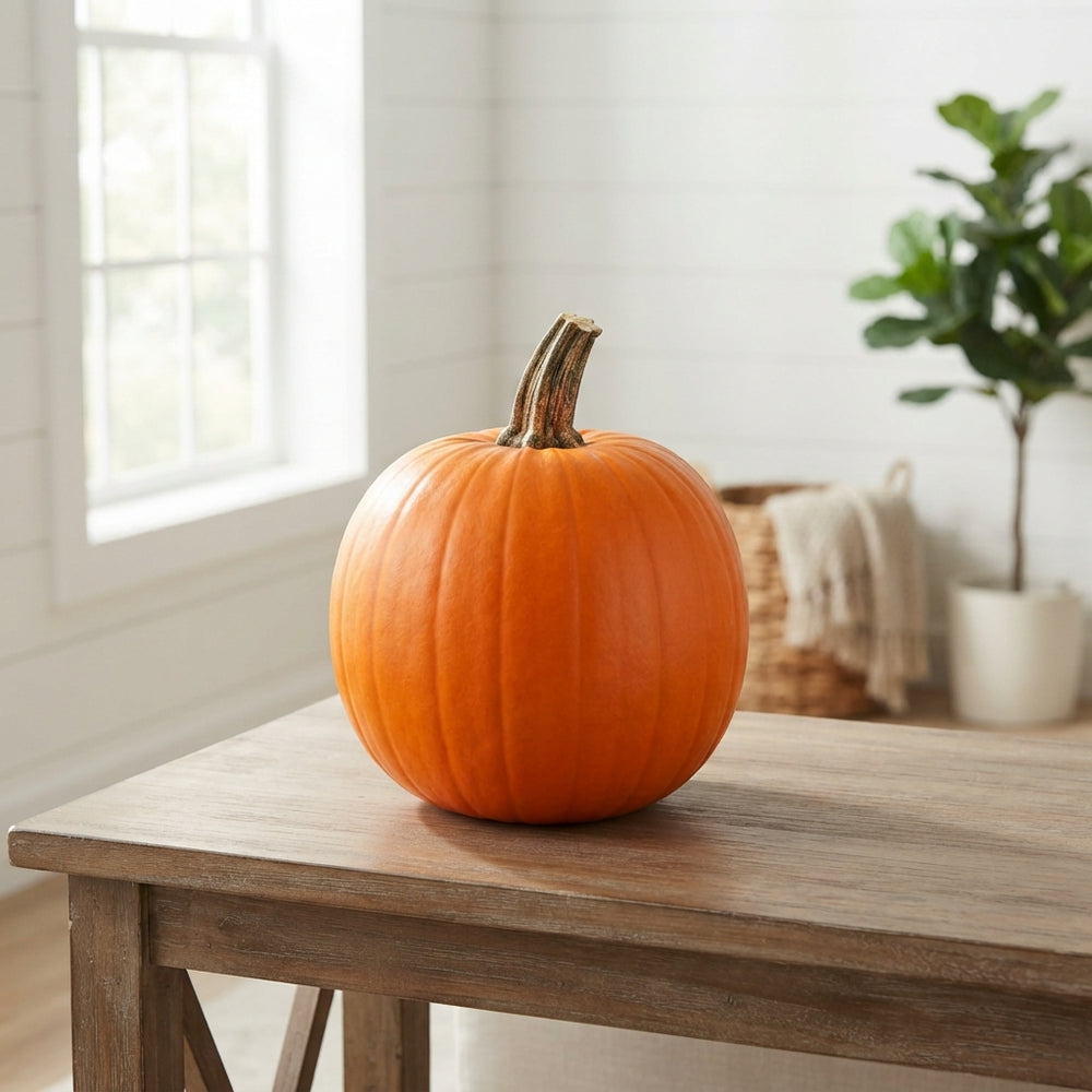 Carved Halloween Pumpkin Decoration – Orange