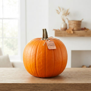 Halloween Carving Pumpkins – 3 Orange Ornamental Fruits