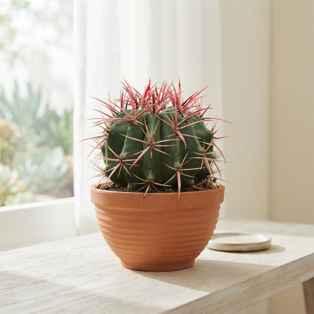 Mixed Cacti in Terracotta Pot – 19cm