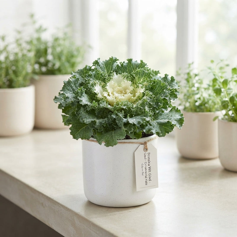 White Ornamental Brassica – 10.5cm Pot