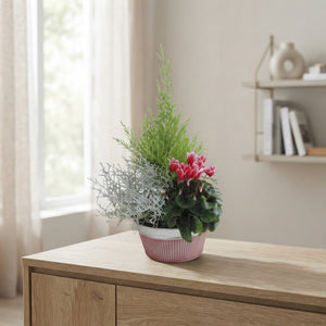 Decorative Zinc Plant Arrangement – 18cm Pot