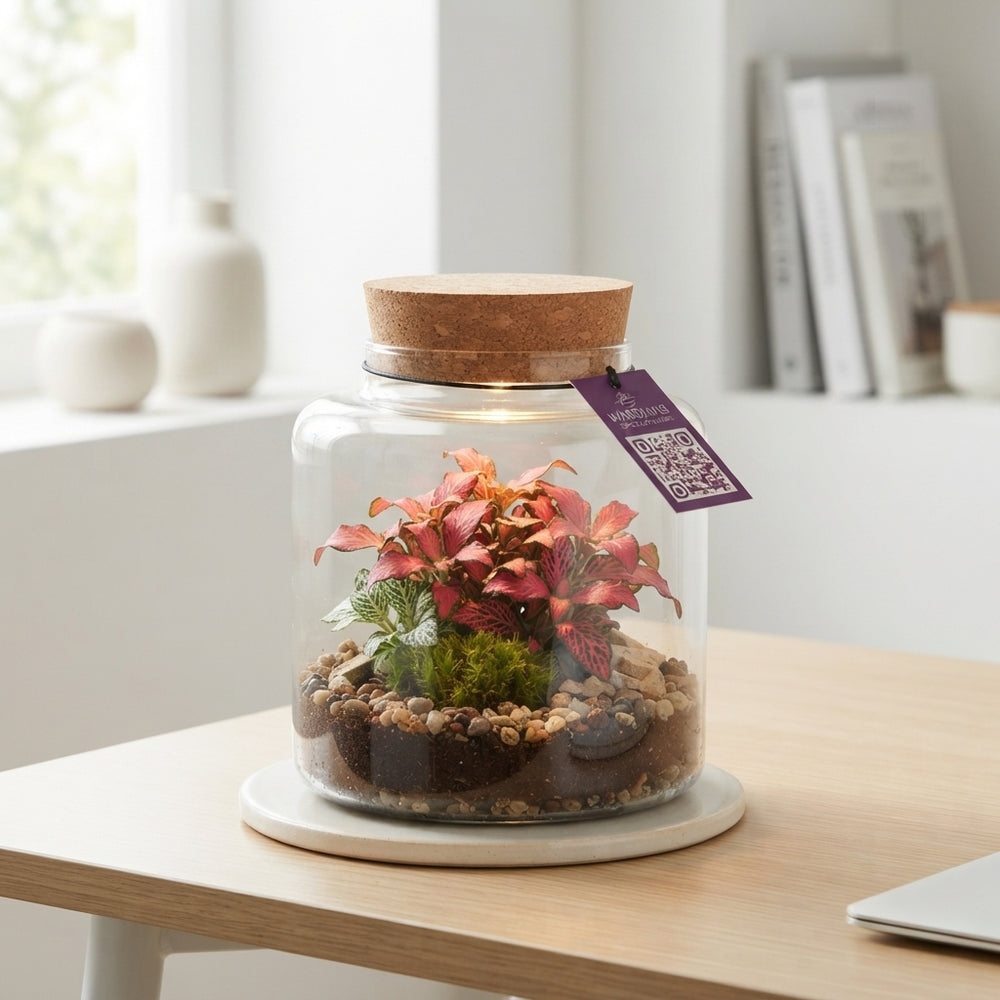 Small Mercury Terrarium with LED Light – 12cm