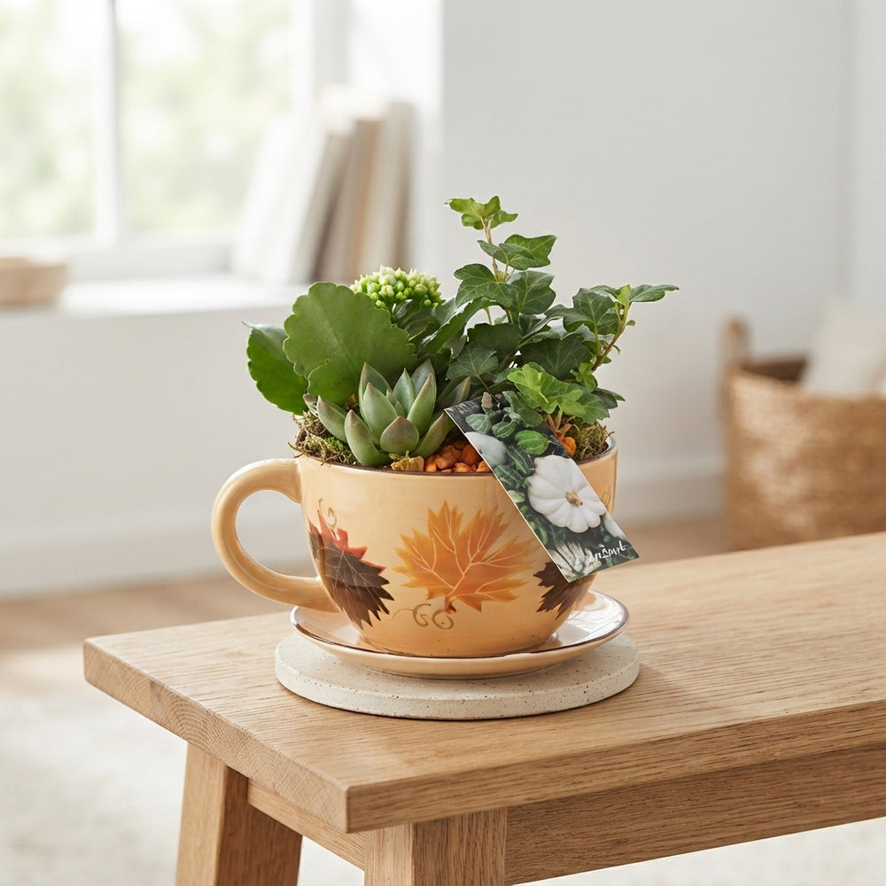 Autumn Arrangement with Ceramic Pot – 20cm