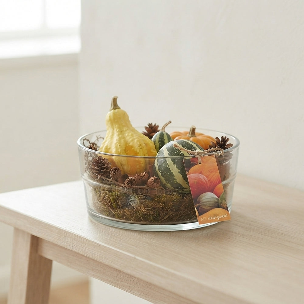 Sacramento Decorative Arrangement in Glass Bowl – 20cm