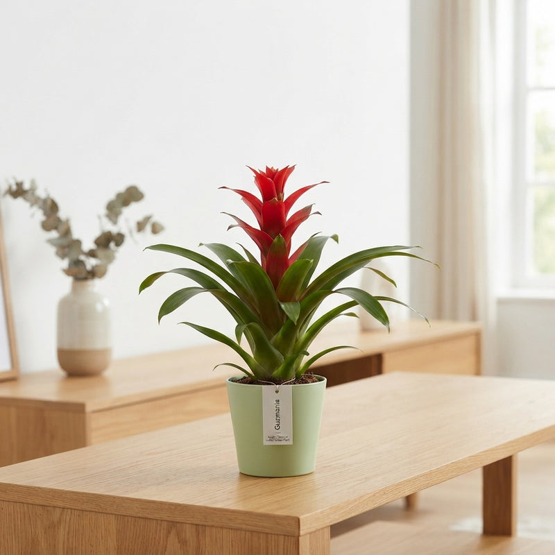 Mixed Guzmania Bromeliad – 10cm Pot, 35cm High