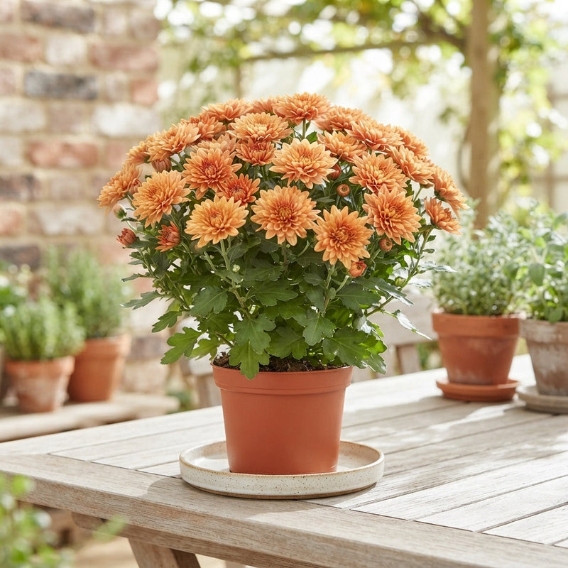 Peach Chrysanthemum – 10.5cm Pot