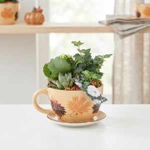 Autumn Arrangement with Ceramic Pot – 20cm