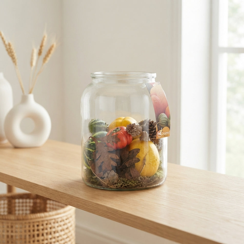 Decorative Arrangement in Glass Pot – 15cm