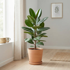 Rubber Plant (Ficus elastica) – 19cm Pot, 110cm Height