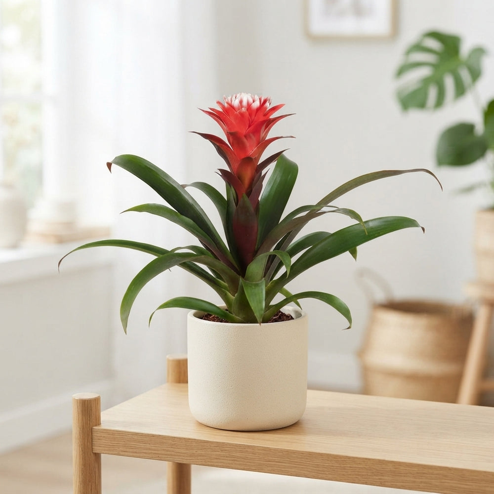 Guzmania Hope Bromeliad – 12cm Pot, 40cm High