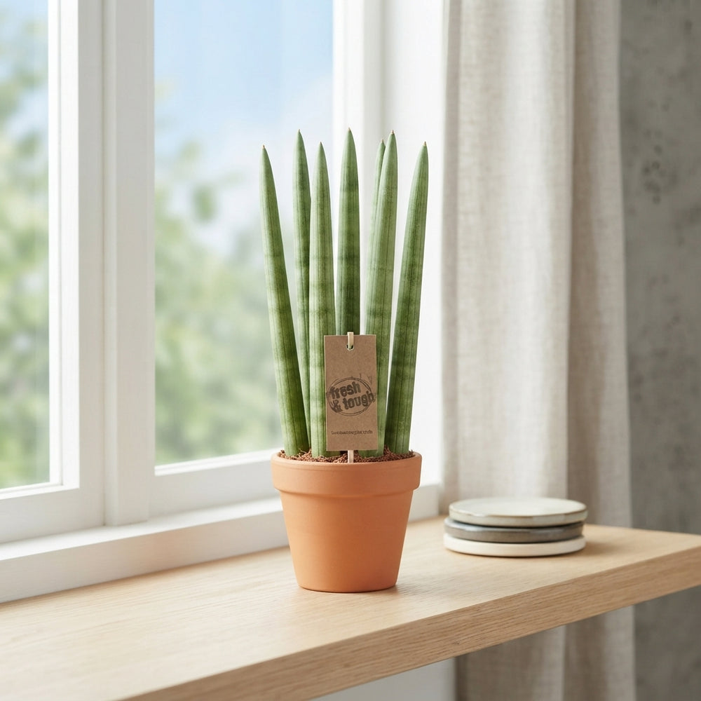 Straight Sansevieria cylindrica – 10cm Pot