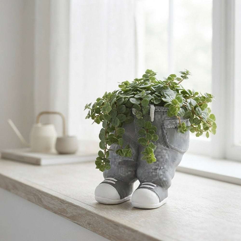 Peperomia ‘Sitting Jeans’ Arrangement – 14cm Ceramic Pot