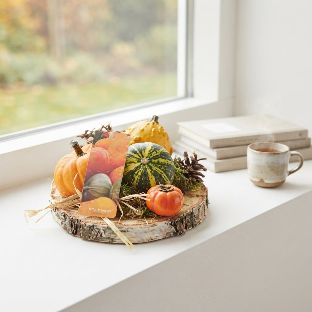 Birch Slice Decorative Arrangement – 18cm Pot