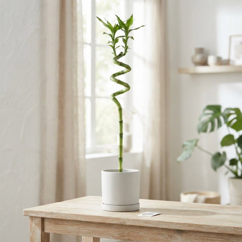 Lucky Bamboo Spiral (Dracaena sanderiana) – 5cm Pot