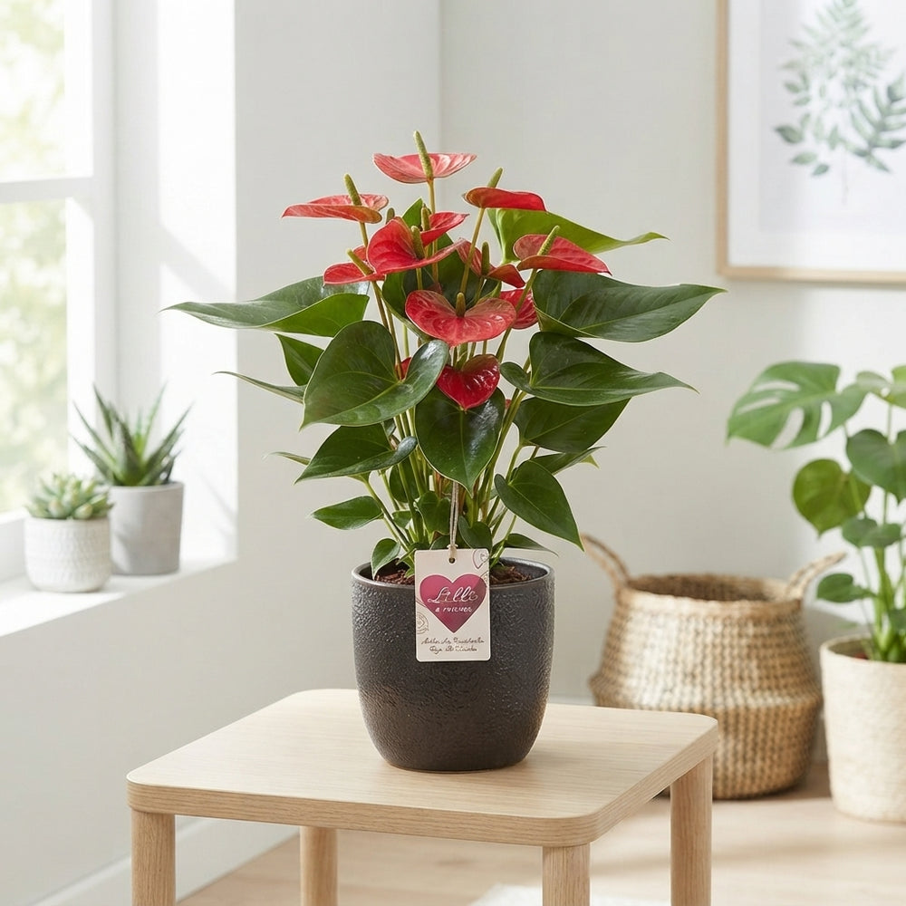 Red Anthurium (Anthurium) – 10.5cm Pot