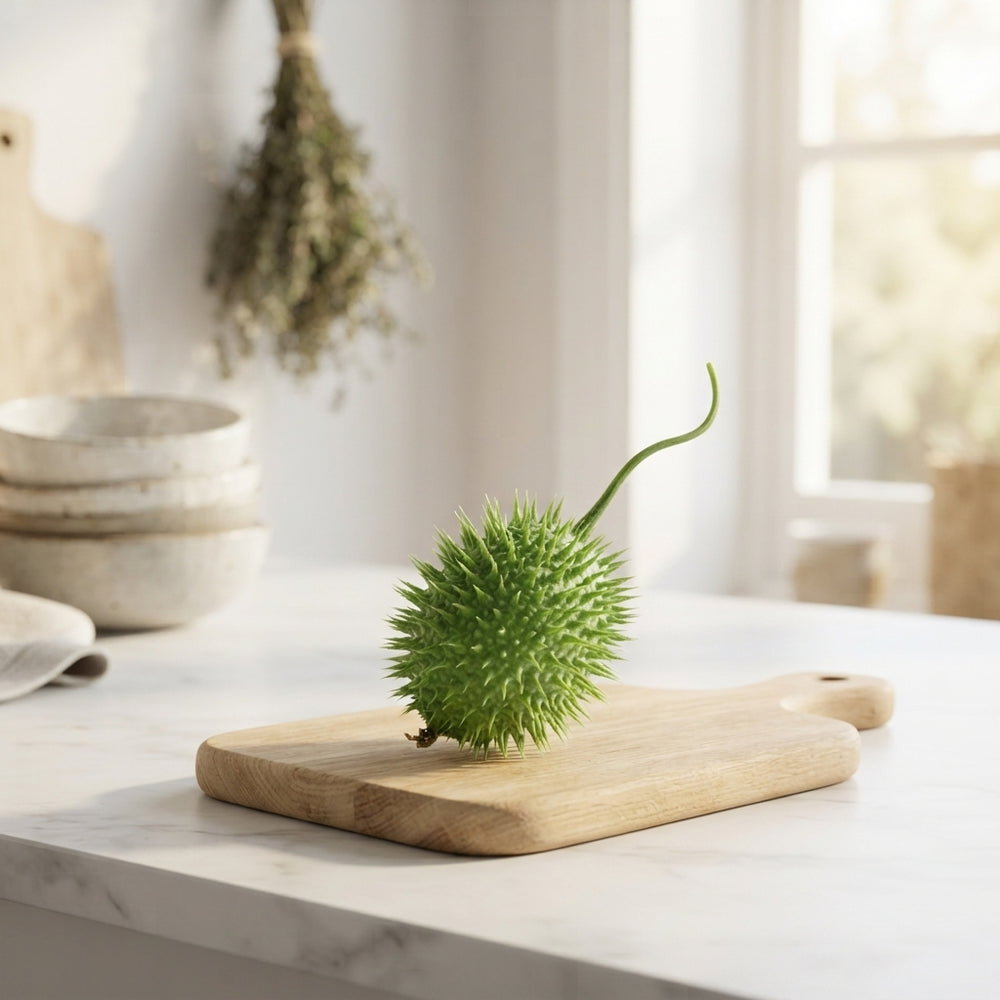 Ornamental Green Cucumis Fruit