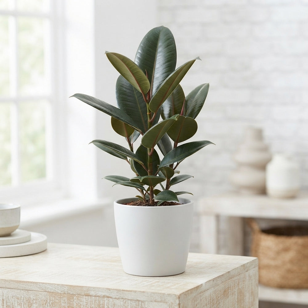 Ficus Elastica ‘Robusta’ – 12cm Pot, 40cm High