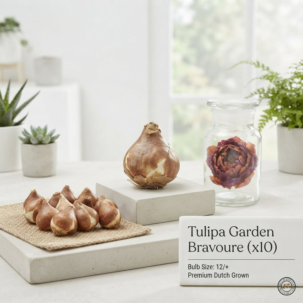Tulipa 'Garden Bravoure' Tulip Bulbs – Size 12/+