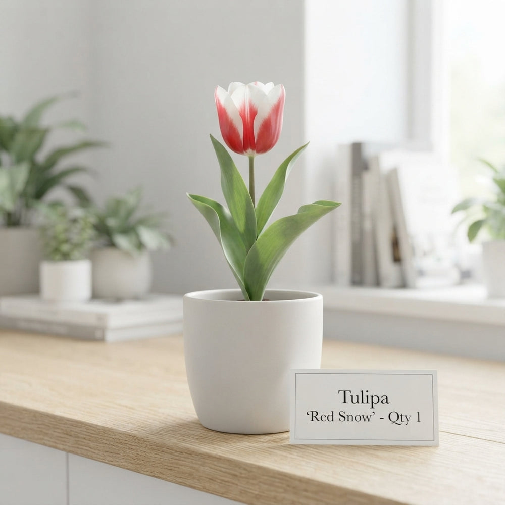 Red Snow Tulip Bulbs (Tulipa) – 12 cm Bulb Size