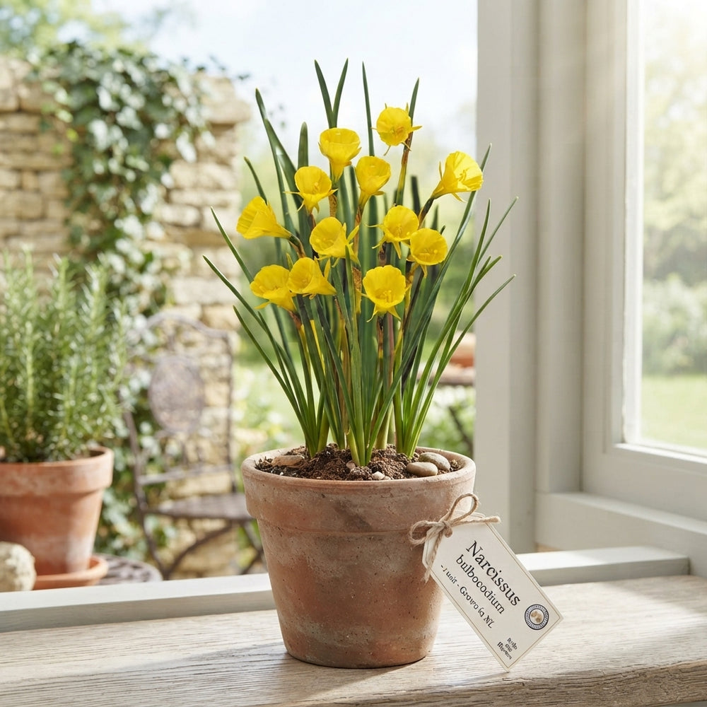 Hoop Petticoat Daffodil Bulbs (Narcissus bulbocodium) – Pack of 10