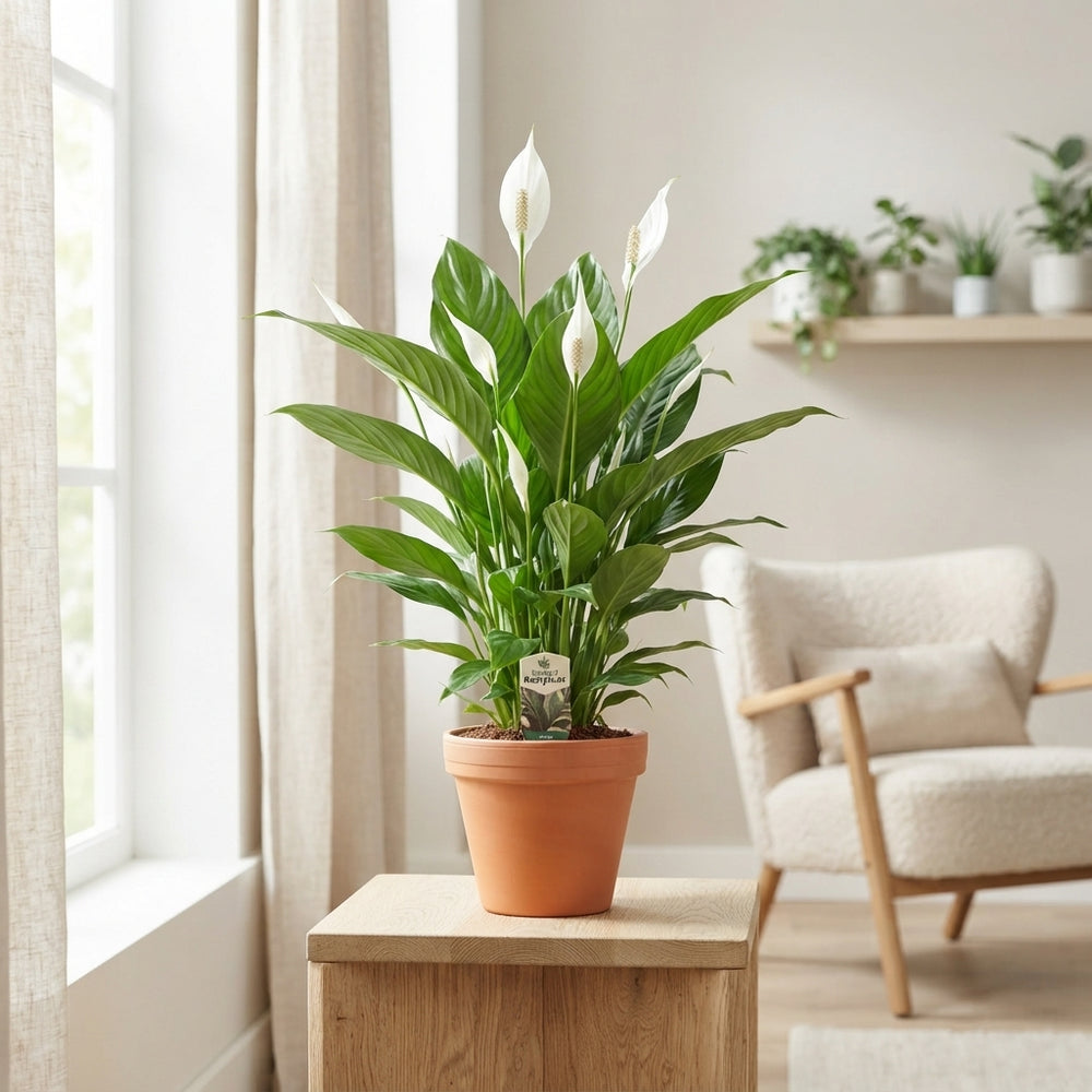 White Peace Lily (Spathiphyllum) – 17cm Pot