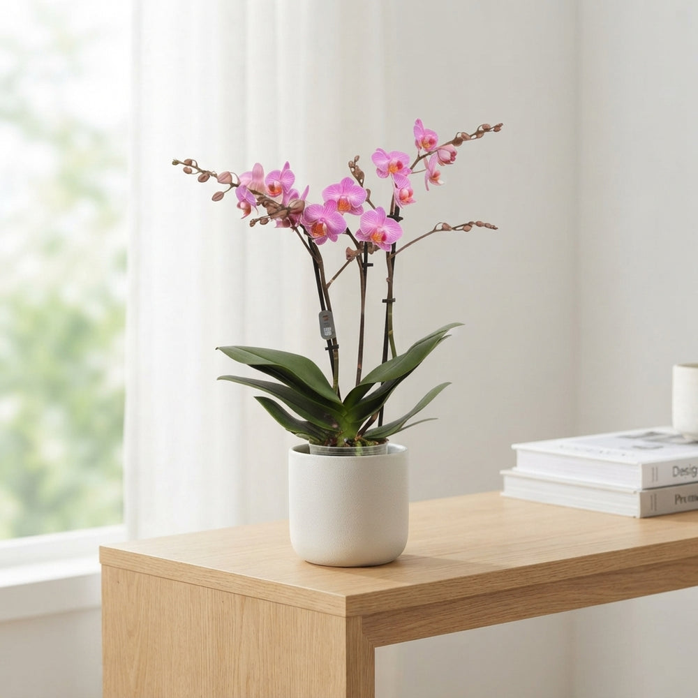Dark Pink Phalaenopsis Orchid – 2 Stem, 12cm Pot