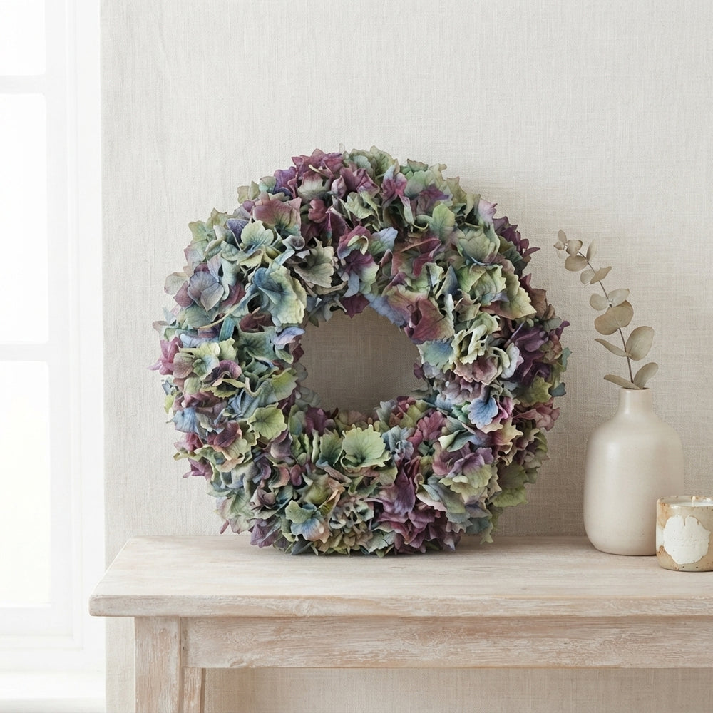 Arranged Hydrangea Wreath – 30cm