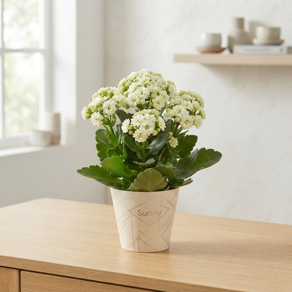 White Double Kalanchoe – 14cm Pot