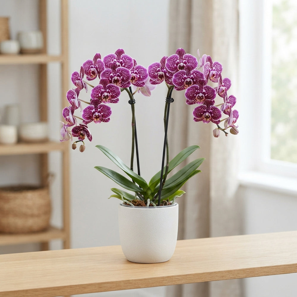 Purple Spotted Phalaenopsis Orchid – 12cm Pot