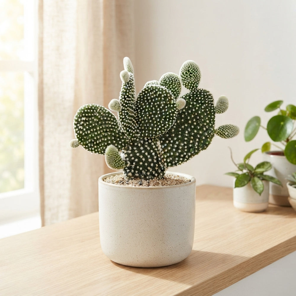 Bunny Ears Cactus (Opuntia microdasys albispina) – 10.5cm Pot