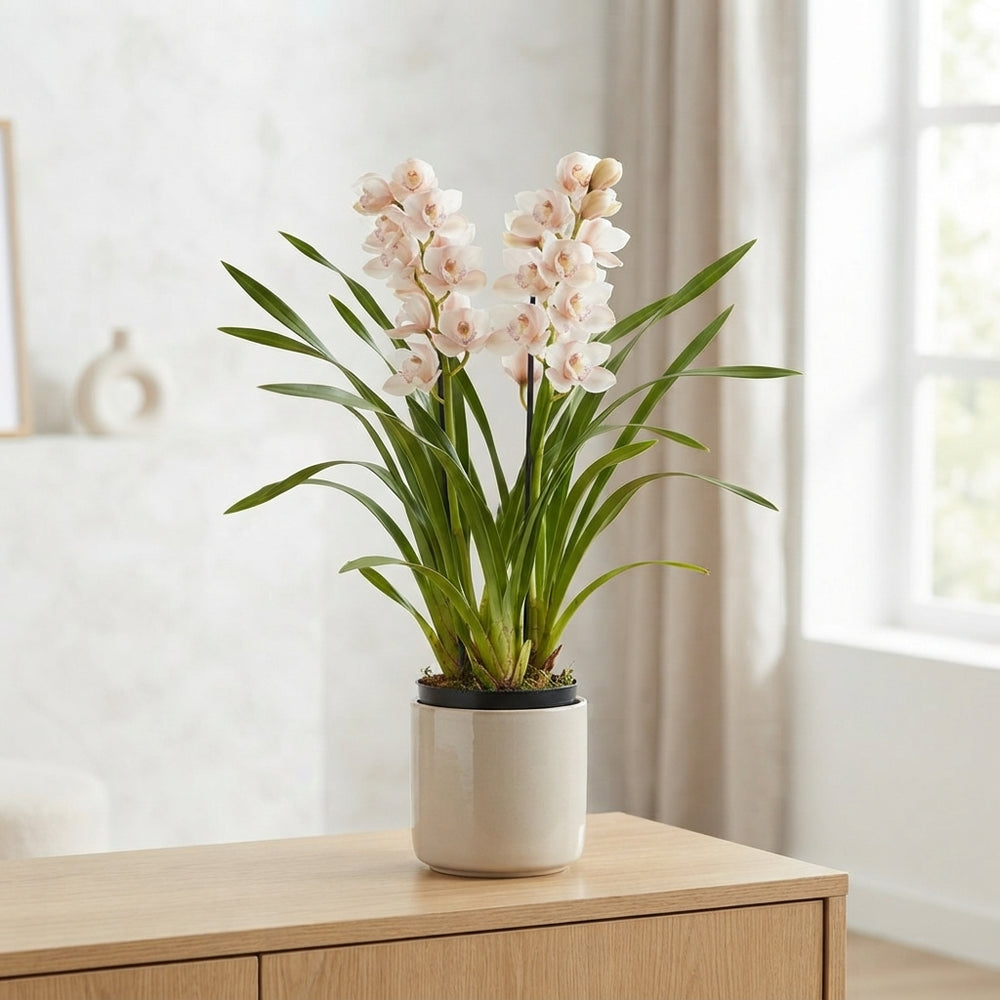 Mixed Cymbidium Orchid – 14cm Pot, 70cm Tall