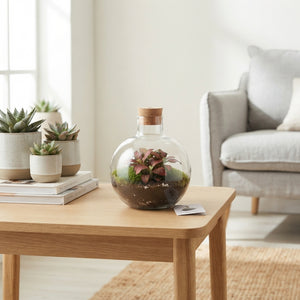 Orcus Terrarium Arrangement – 12cm Glass Pot