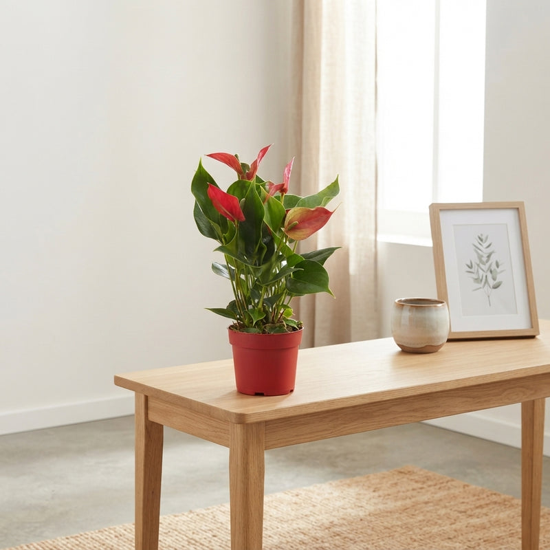 Red Anthurium (Anthurium andraeanum) – 10.5cm Pot
