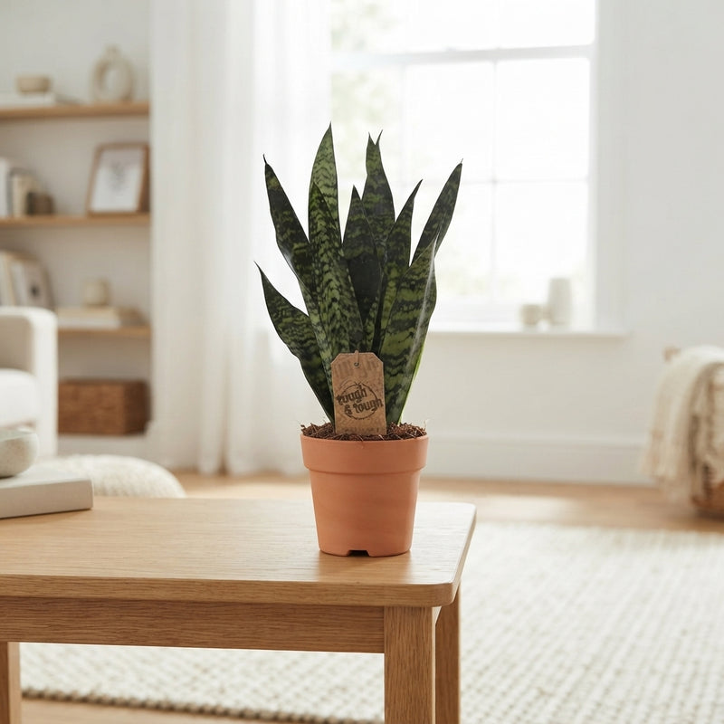 Black Coral Snake Plant (Sansevieria trifasciata) – 14cm Pot