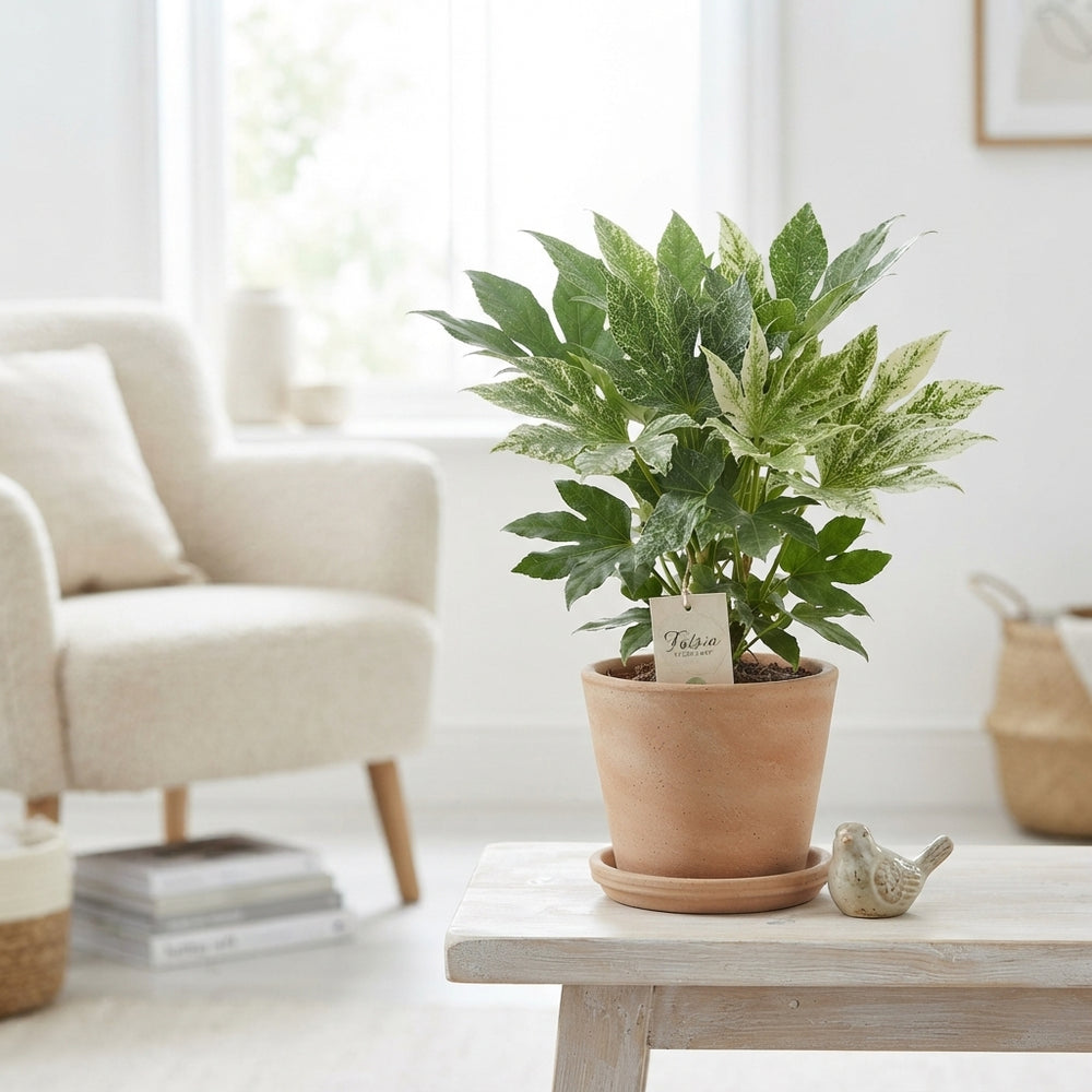 Fatsia Spiderweb (Fatsia japonica) – 14cm Pot