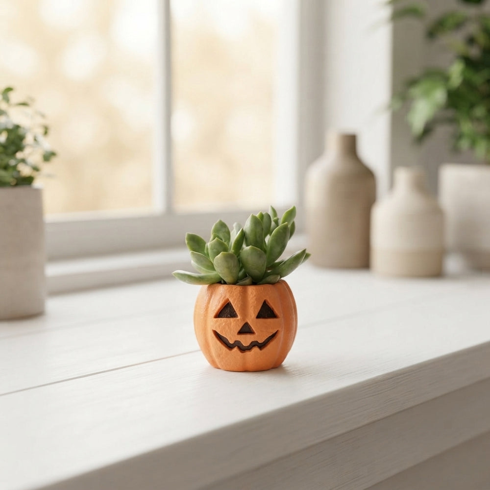 Spooky Pumpkin Plant Arrangement – 4cm Pot