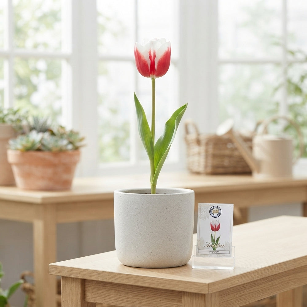 Garden Red Snow Tulip Bulbs – 12cm+
