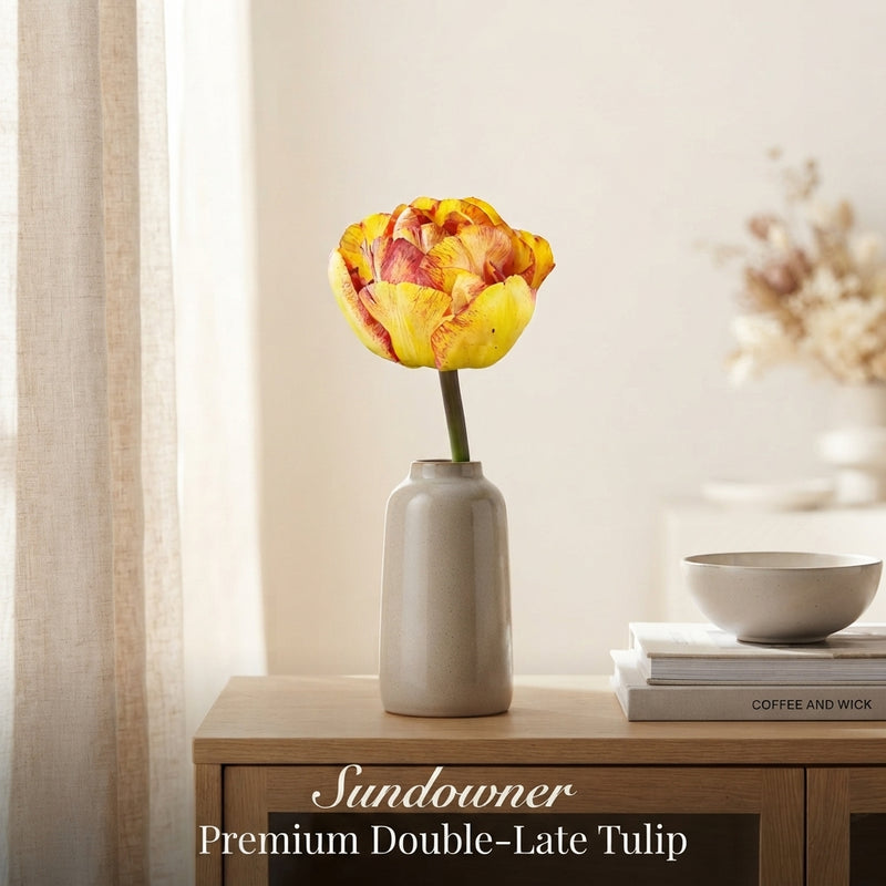 Tulipa ‘Double Late Sundowner’ Tulip Bulbs – 12cm+