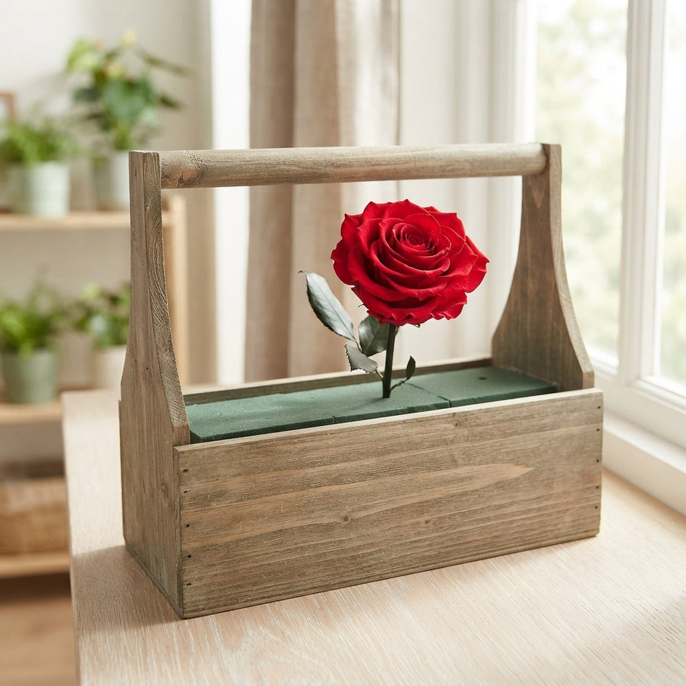 Red Preserved Rose Bouquet – 4 Stems