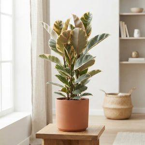 Ficus Elastica ‘Tineke’ – 27cm Pot, 125cm Tall