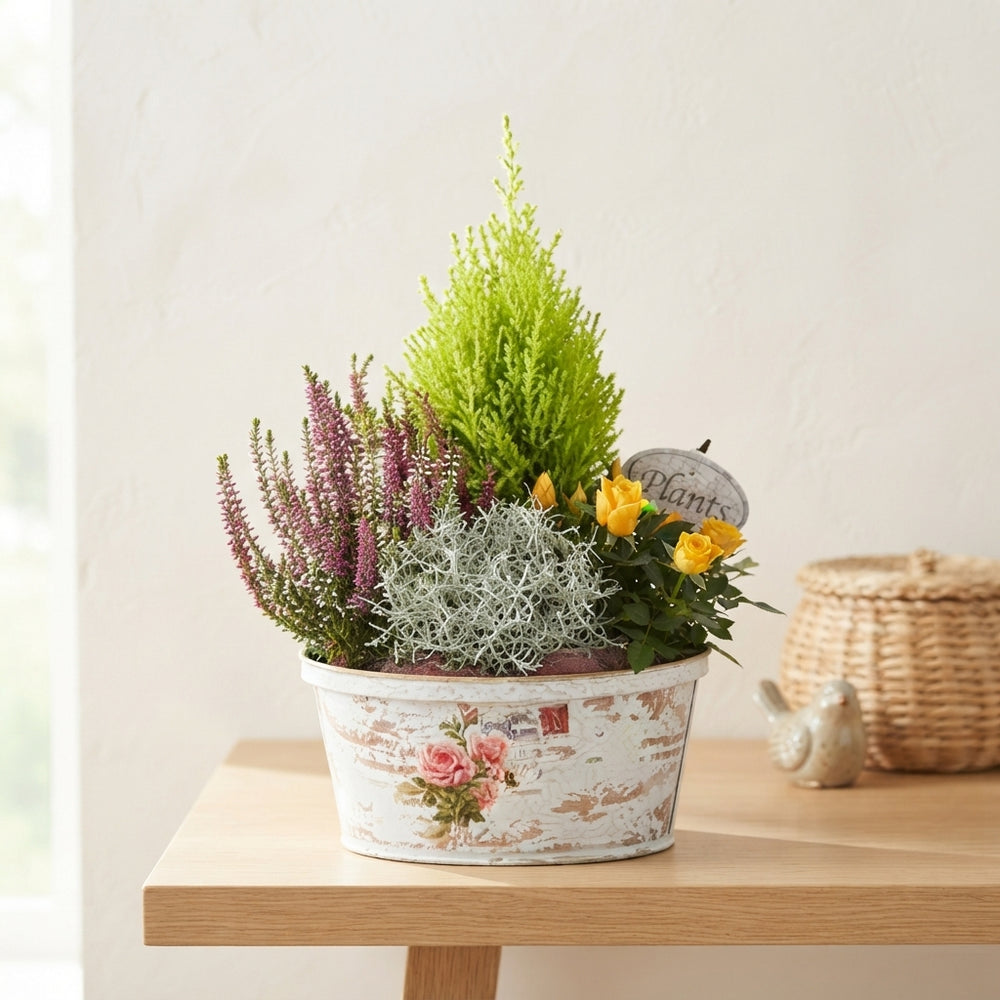 Mixed Colour Playwood Rose Arrangement