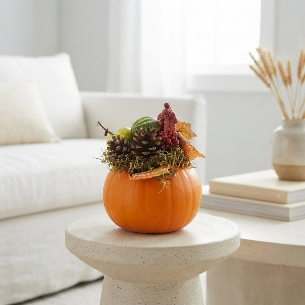 Decorative Pumpkin Arrangement – 12cm Pot