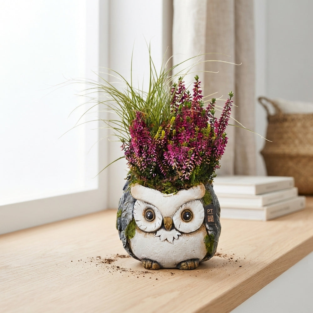 Autumn Arrangement in Concrete Pot – 16cm